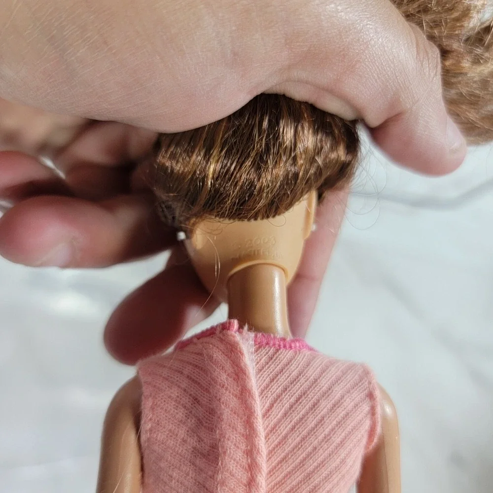 Nude Barbie Brunette Hazel Eyes 2003 Summer Face Doll For OOAK‎